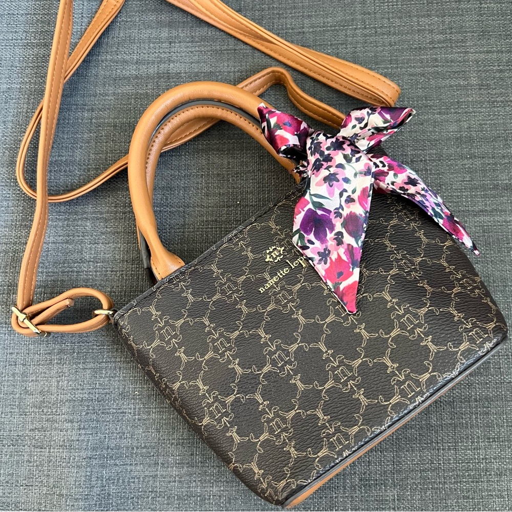 NEW NANETTE LEPORE SMALL SATCHEL CROSSBODY BAG HANDBAG PURSE - Picture 3 of 8